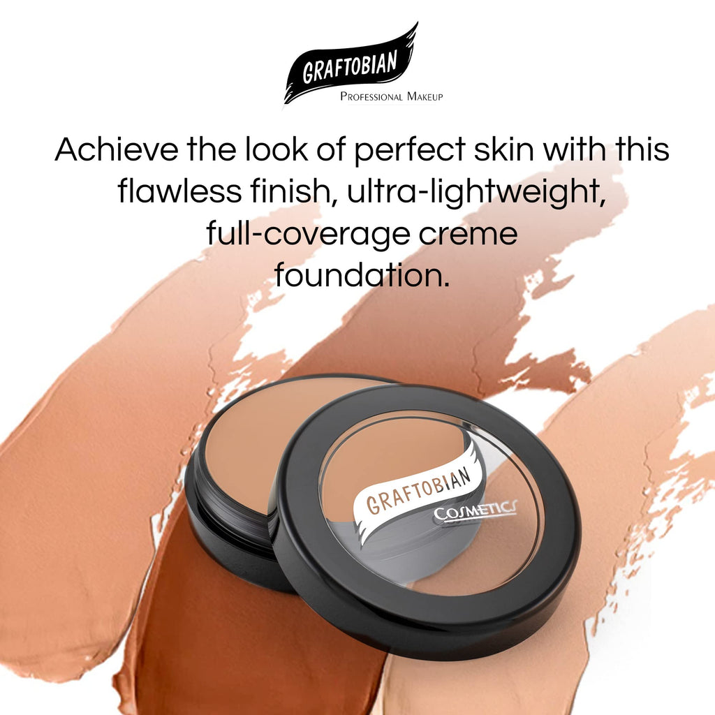 Graftobian HD Glamour Creme Foundation | Weightless Full Coverage, 65 Shades