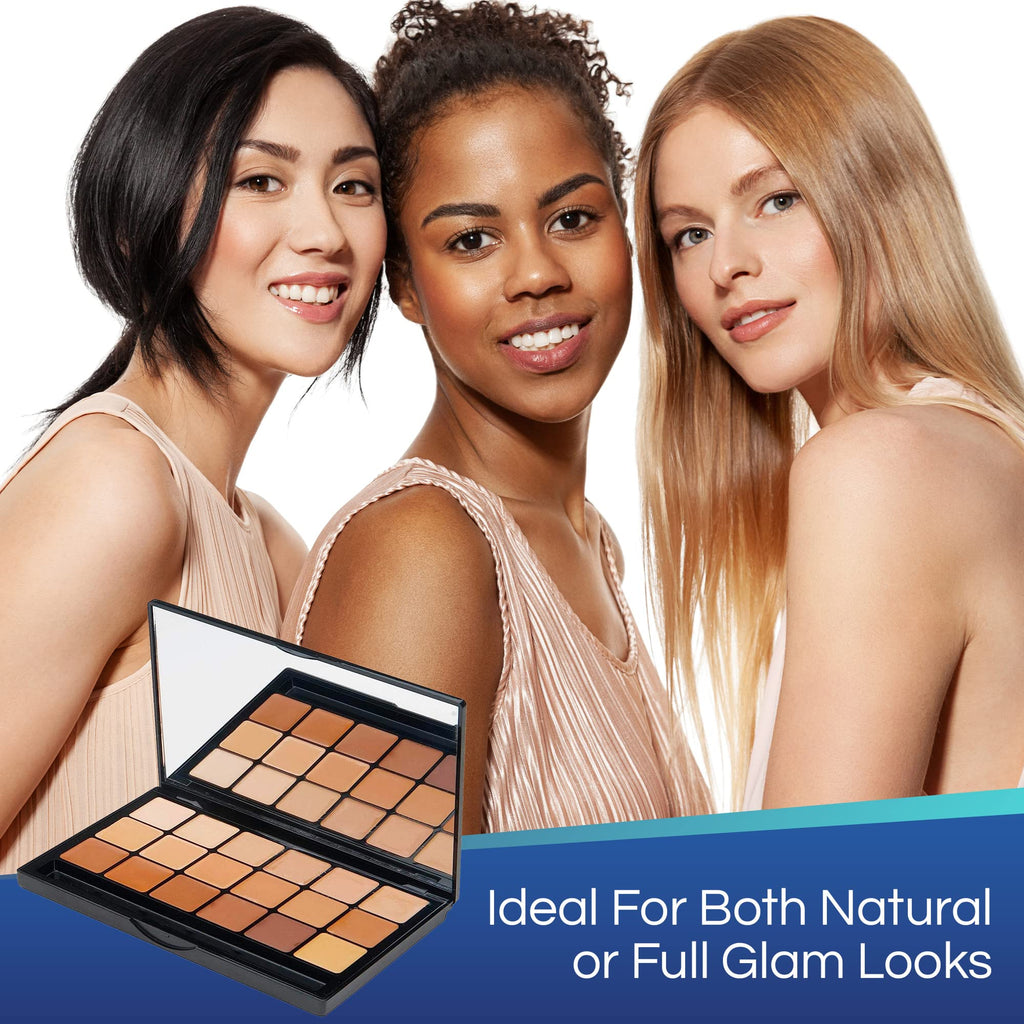 Graftobian HD Glamour Creme Foundation Warm Super Palette – 18 Warm Shades
