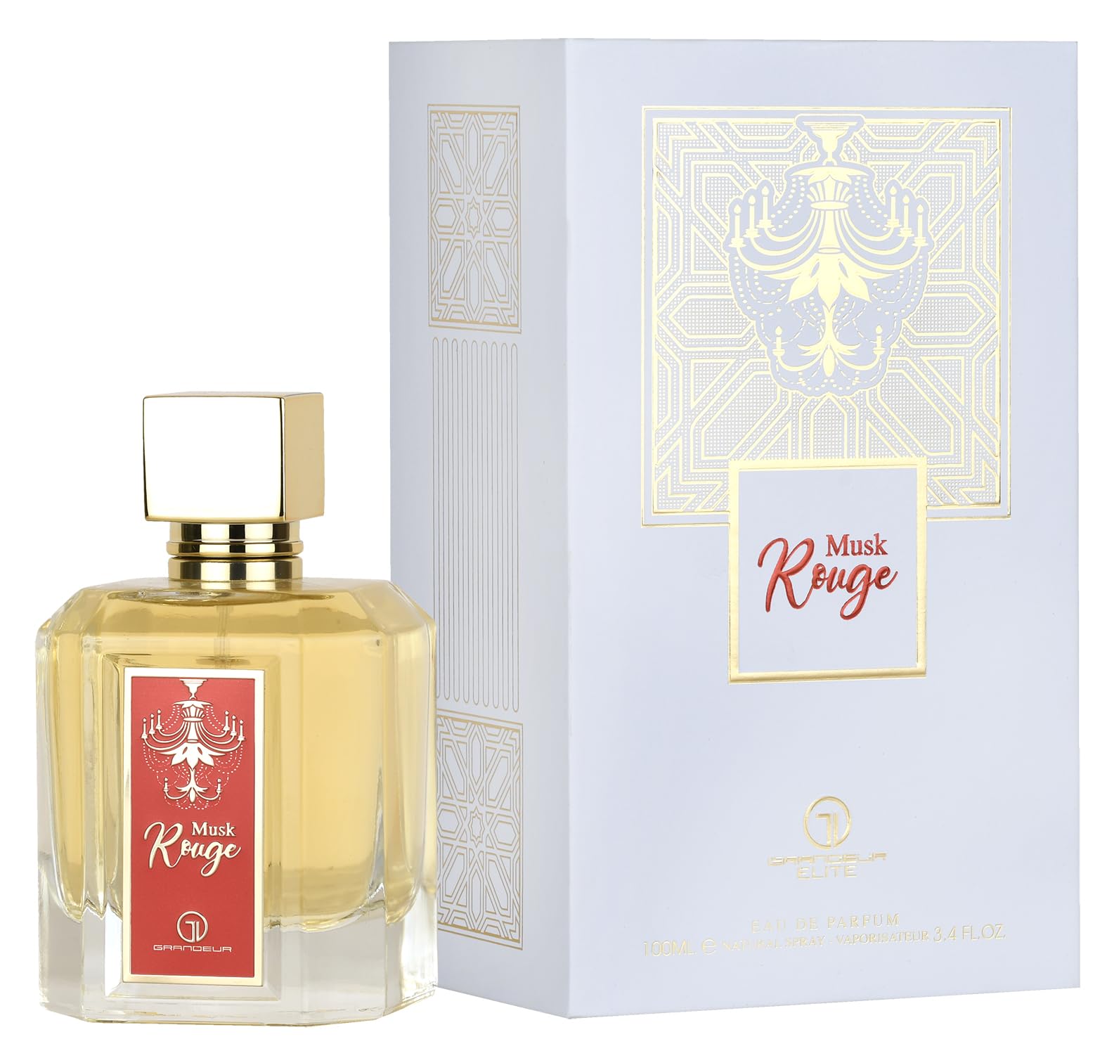 Grandeur Musk Rouge Eau de Parfum 100ml – Saffron, Jasmine & Amberwood
