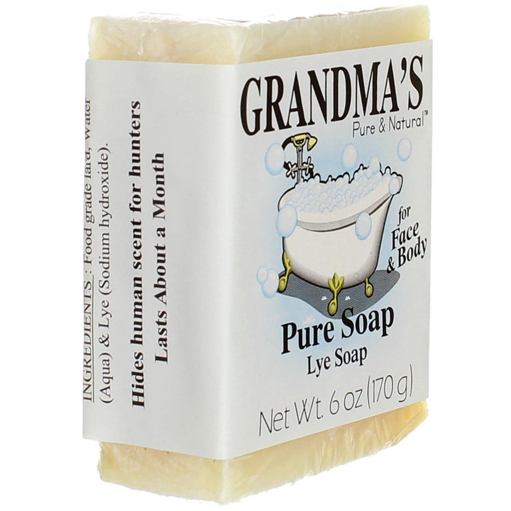 Grandma's Lye Face & Body Soap - 6 oz, 3-Pack | GRANDMA'S PURE & NATURAL