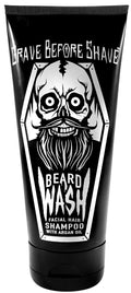 GRAVE BEFORE SHAVE Beard Wash Shampoo 6oz – Hydrating Argan Oil Beard Cleanser