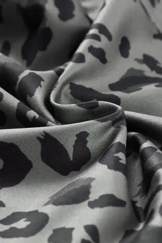 Gray Leopard  Active Leggings