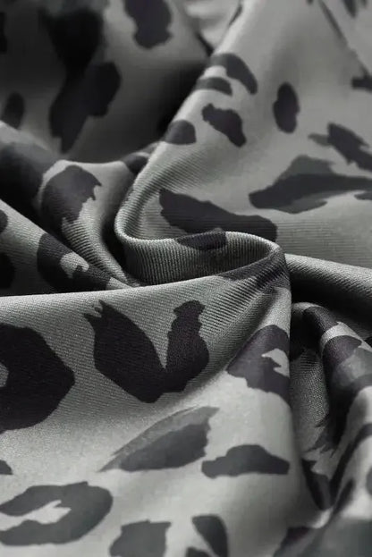 Gray Leopard  Active Leggings