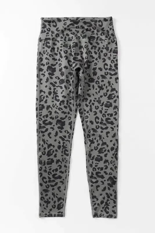 Gray Leopard  Active Leggings