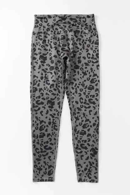 Gray Leopard  Active Leggings