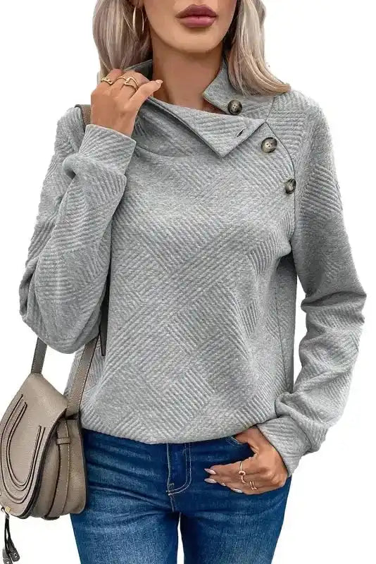 Gray Kangaroo Pocket Drawstring Hooded Mini Dress
