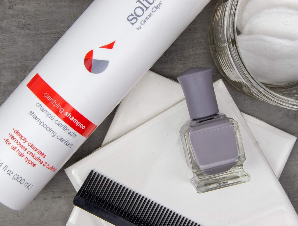 GREAT CLIPS Solutions Clarifying Shampoo — 32 oz | Removes Build-Up | All Hair Types | Great for Swimmers