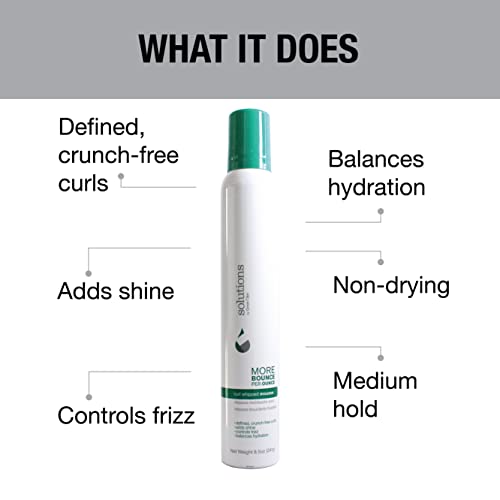 GREAT CLIPS Solutions Curl Whipped Mousse 8.5oz | Define & Enhance Curls | Wavy to Curly Hair