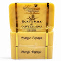 Goat Milk & Olive Oil Bar 3-Pack – Mango Papaya | The Grecian Soap Company | USA Made
