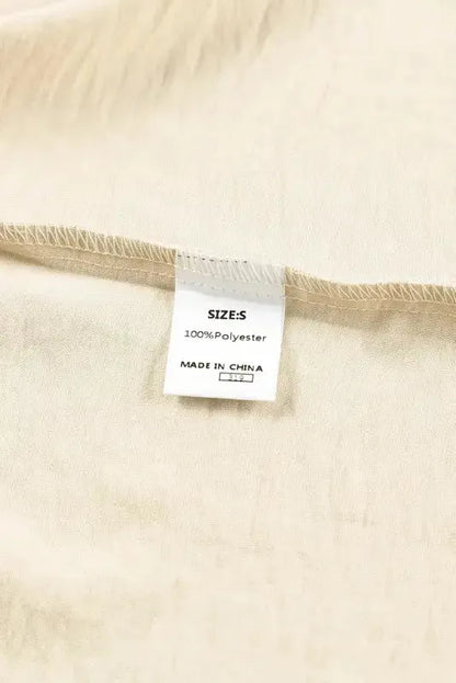 Smocked Wrist Top Long Sleeve Shift Loose Fit
