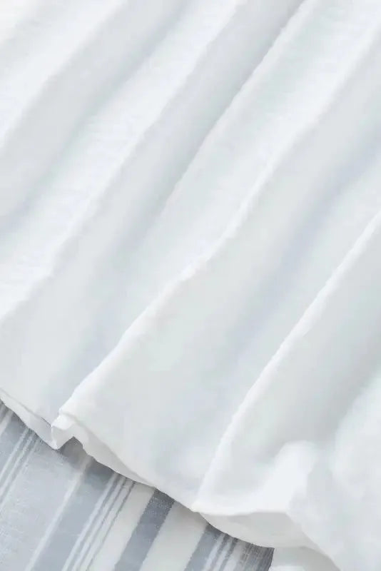 Smocked Wrist Top Long Sleeve Shift Loose Fit