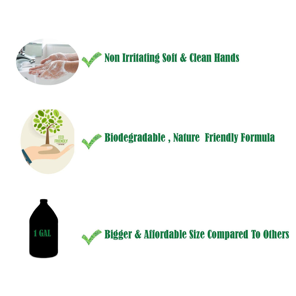 GreenFist Foaming Hand Soap Refills Cinnamon Scent — 1 Gallon (Made in USA)