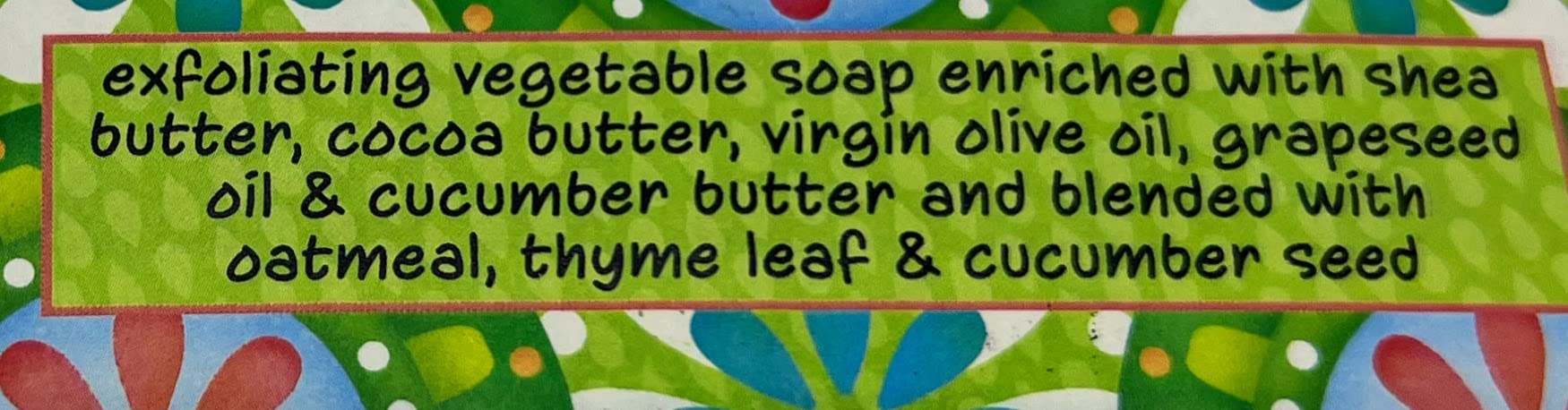 Greenwich Bay Trading Co. Garden Shea Butter Soap Set — 3 Exfoliating Bars, Cucumber & Freesia, 6.4 oz