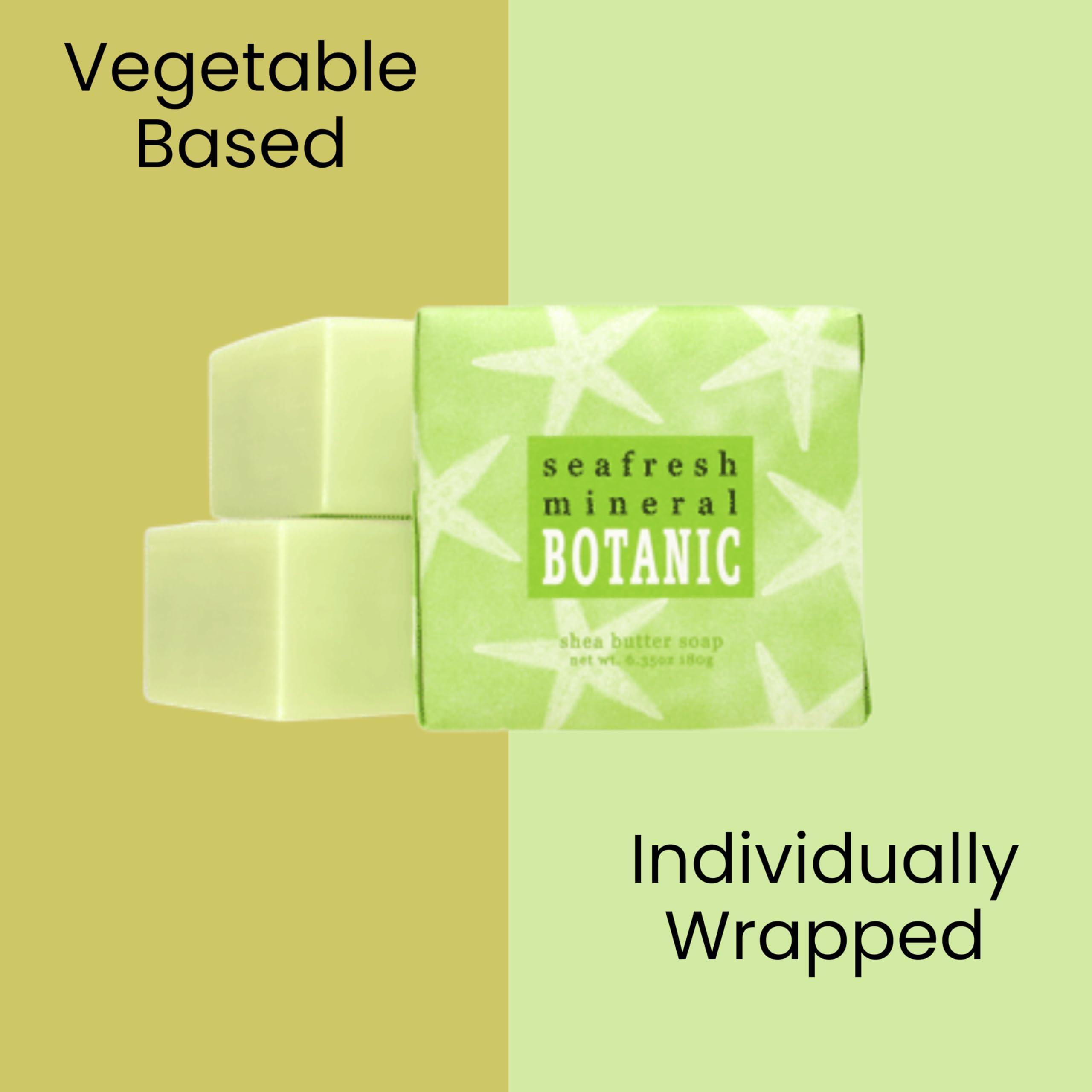 Greenwich Bay Mini Botanical Soap Bars – 12 Pack Travel-Size Seafresh Mineral Scent