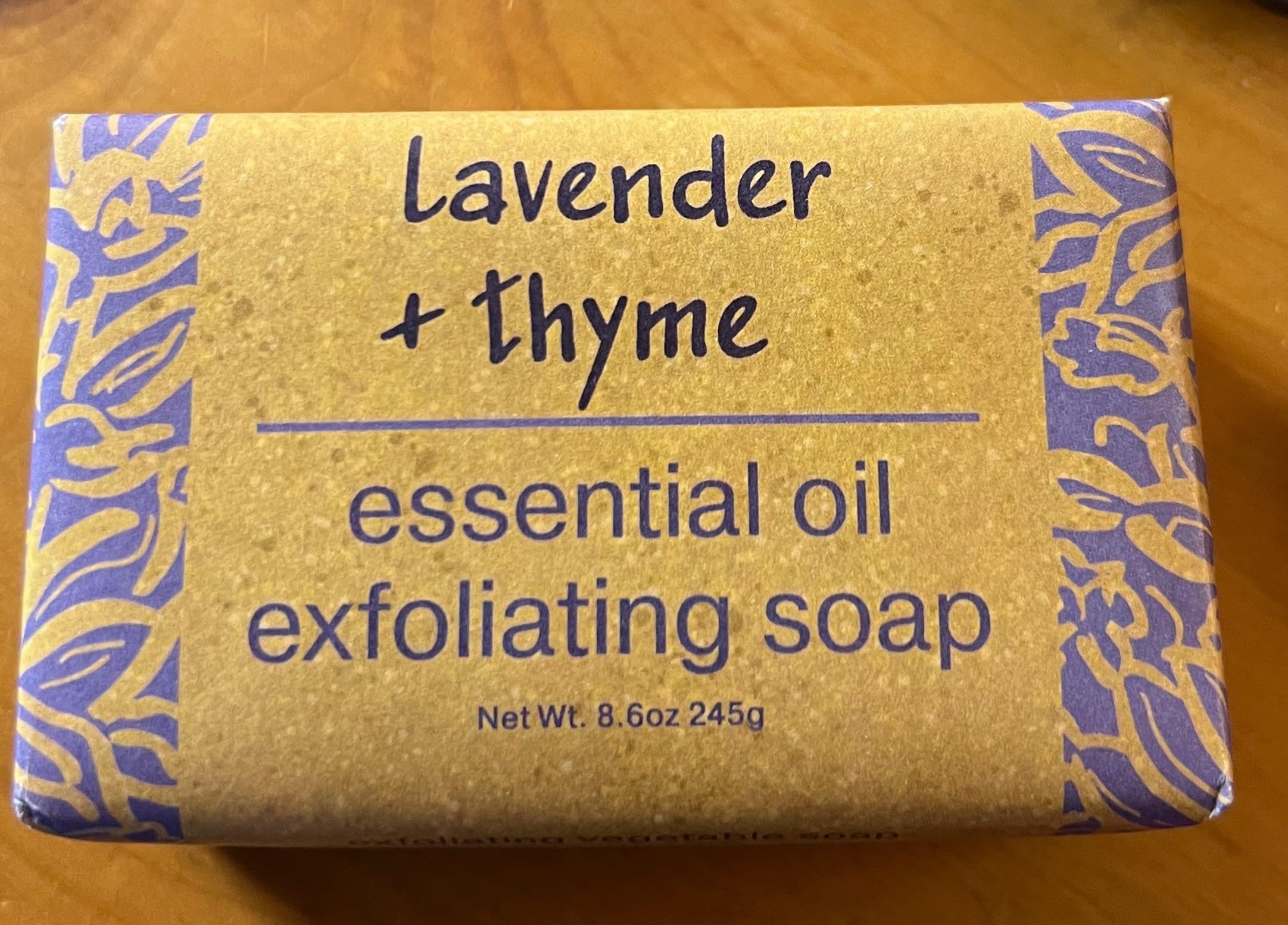 Greenwich Bay Trading Co Lavender & Thyme Exfoliating Bath Bar Soap – Set of 2, 8.6 oz Each