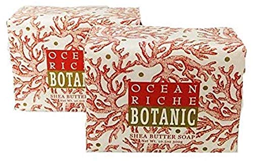 Greenwich Bay Trading Company Set of Two 10.5 oz Shea Butter Soap Bars – Ocean Riche