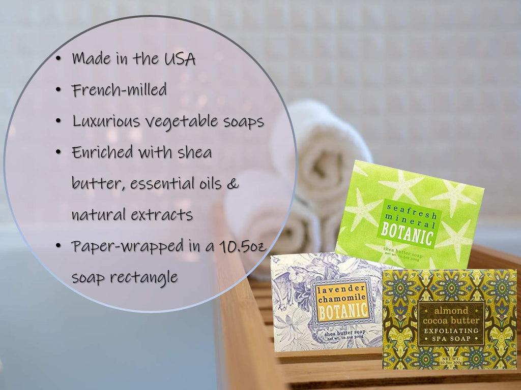 Greenwich Bay Trading Company Set of Two 10.5 oz Shea Butter Soap Bars – Ocean Riche