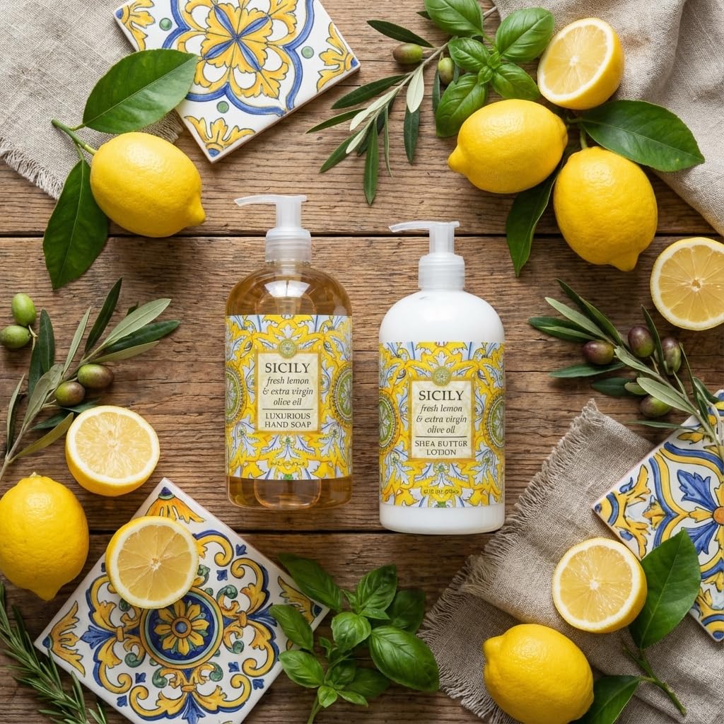 Greenwich Bay Sicily Soap & Lotion Set 16oz – Citrus Scent & Hydration