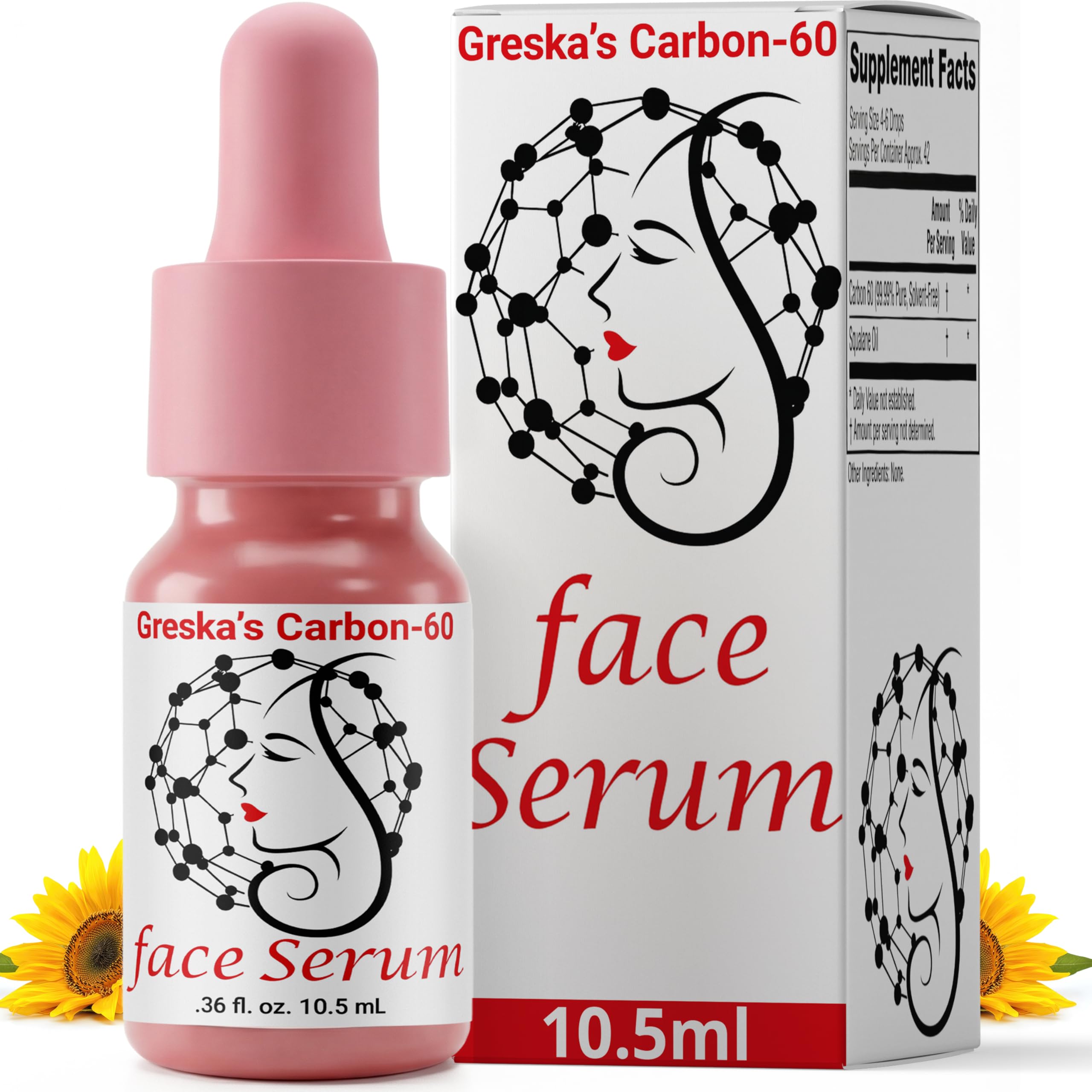 Greska's Carbon-60 Face Serum | Lightweight Hydration and Antioxidant Support