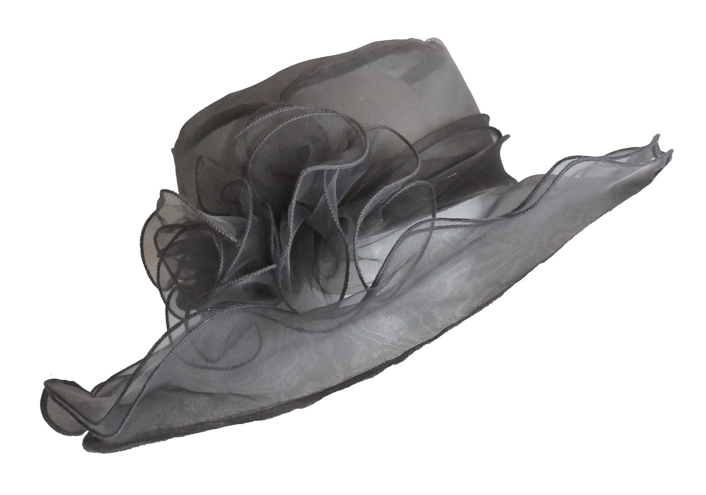 Large Organza Brin Hatinator Fascinator Hat