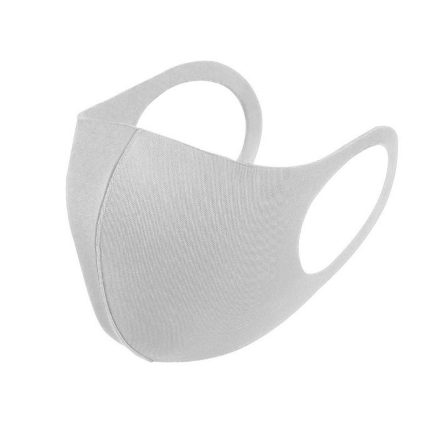 6 Pack Grey Reusable Fabric Face Masks Covering Washable Adult Size
