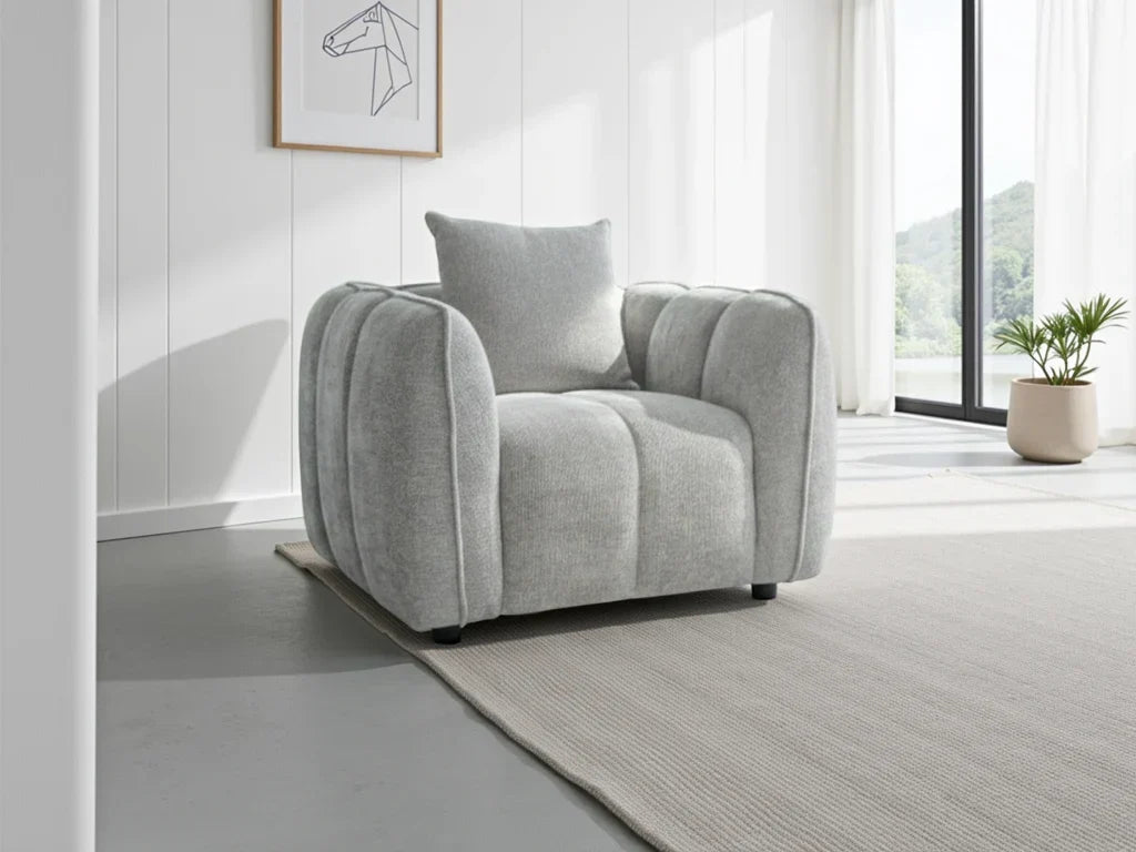 Venice Fabric Armchair Sofa with Plush Comfort Design