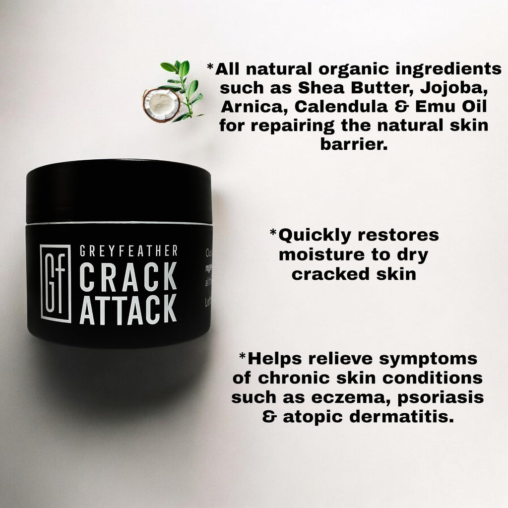 Greyfeather Crack Attack Hand Cream – Fast-Absorbing, Non-Greasy Moisturizer for Dry Hands