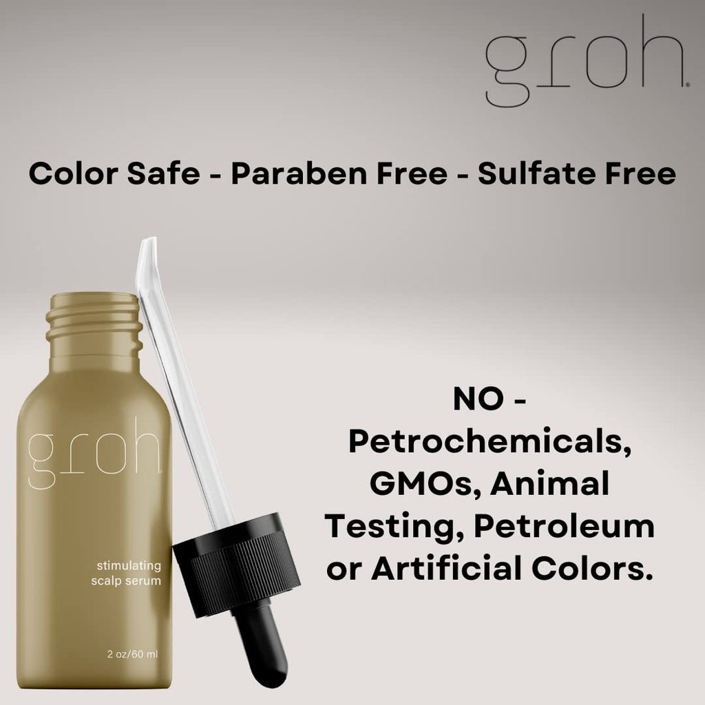 Groh Stimulating Scalp Serum – Nourish Follicles & Healthy Scalp (2.8 oz)