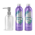 Grove Co. Hydrating Hand Soap Refills (2x13 oz) + Reusable Glass Dispenser – Lavender Blossom & Thyme