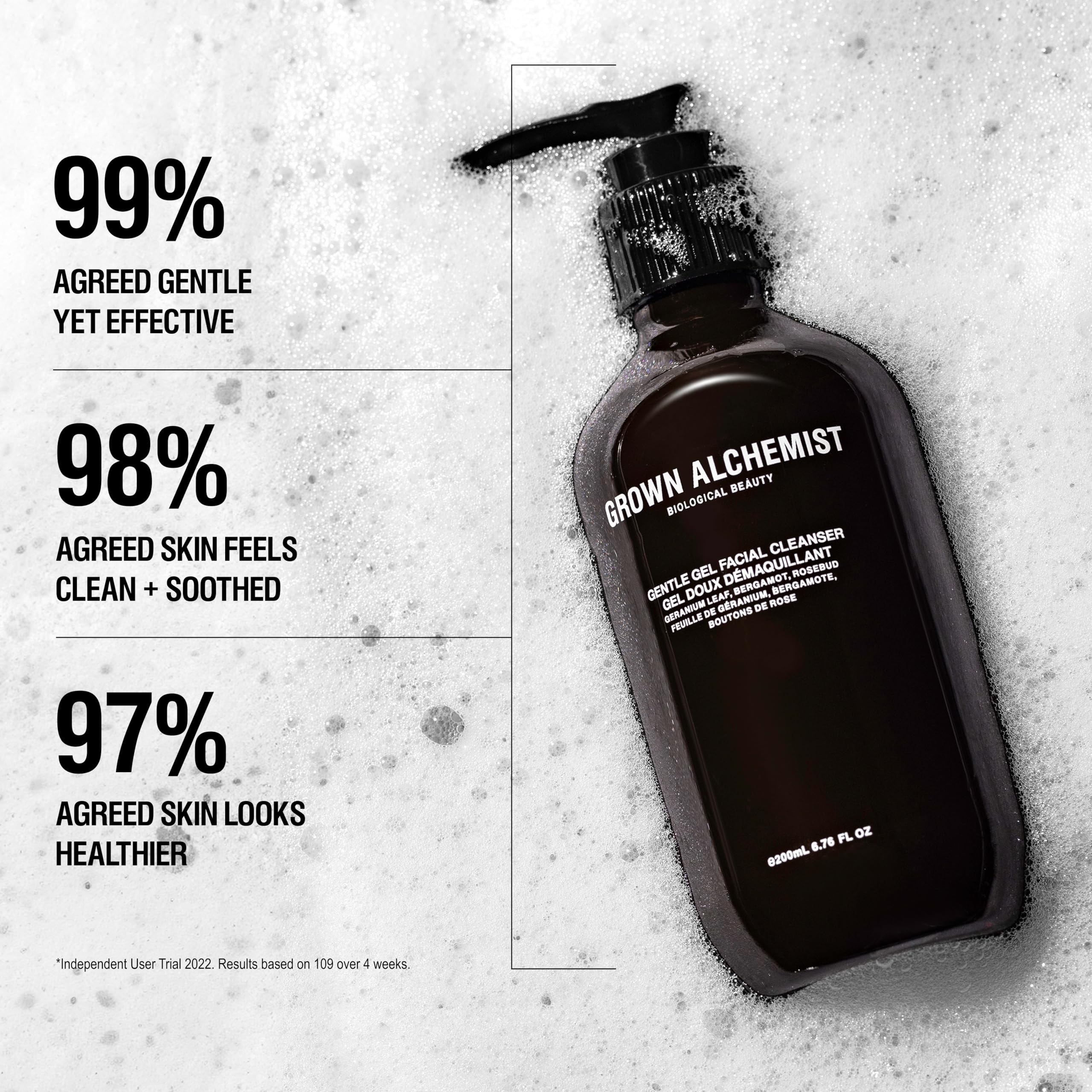 Grown Alchemist Facial Cleanser Set – Polishing Exfoliator 75ml + Gentle Gel Cleanser 200ml