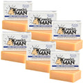 Grown Ass Man Co. Solid Shampoo Bar 3-in-1 – Hair, Beard & Body (4oz) | Plastic Free, Chill Out 6-Pack