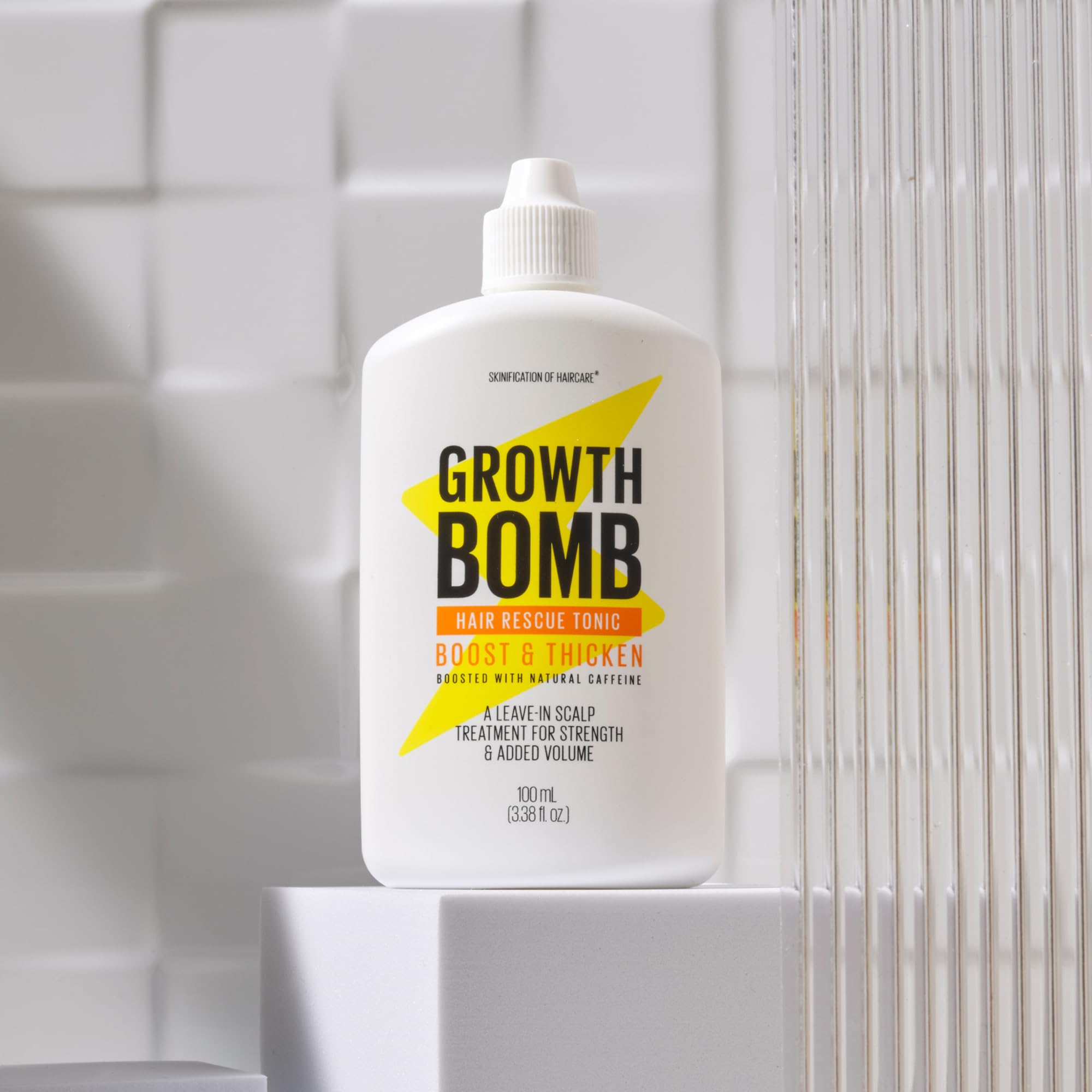 Growth Bomb Hair Rescue Tonic – Daily Root Serum with Natural Botanicals for Thicker-Looking Hair