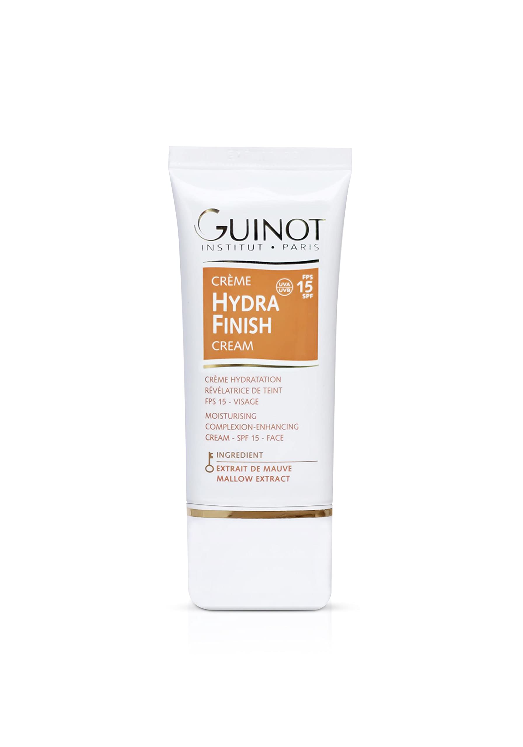 Guinot Hydra Finish SPF 15 Facial Cream – Hydrating Tint, Even Tone (0.88 oz)
