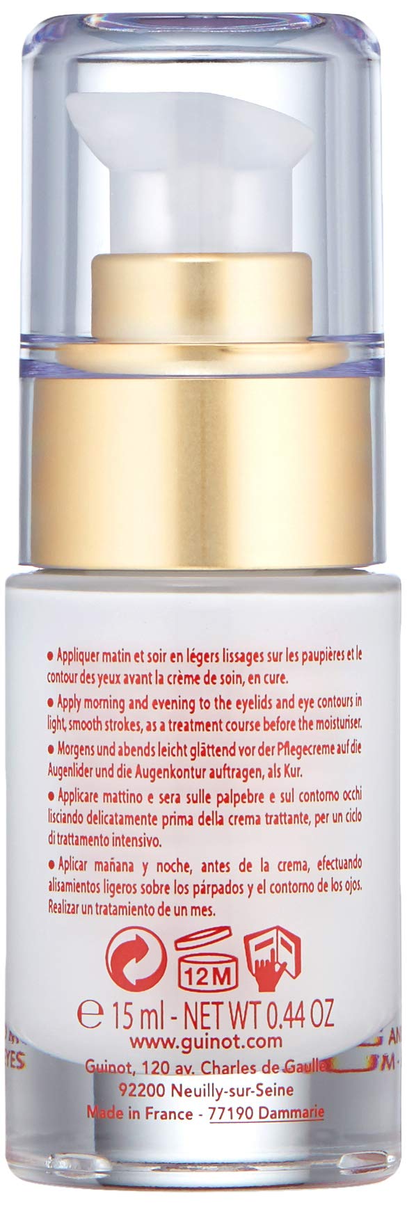 Guinot Hydrazone Eye Cream Serum – 0.44 oz | Deep Hydration for Eyes