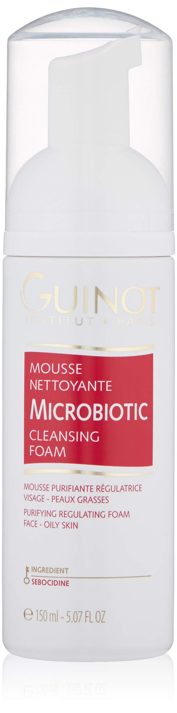 Guinot Microbiotic Cleansing Foam — Gentle Foaming Cleanser for Acne-Prone Skin 5.07 oz