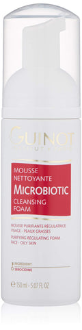 Guinot Microbiotic Cleansing Foam — Gentle Foaming Cleanser for Acne-Prone Skin 5.07 oz