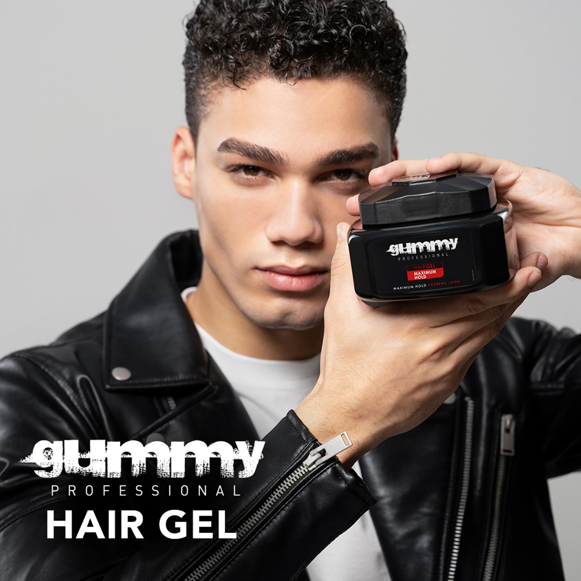 Gummy Professional Hair Gel 1000ml – Strong Hold for Slick Back, Curls, Braids