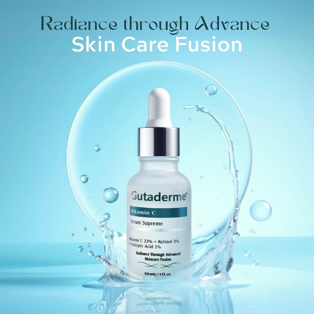 Gutaderme Vitamin C Serum 23% with Retinol & Salicylic Acid — 1 fl oz