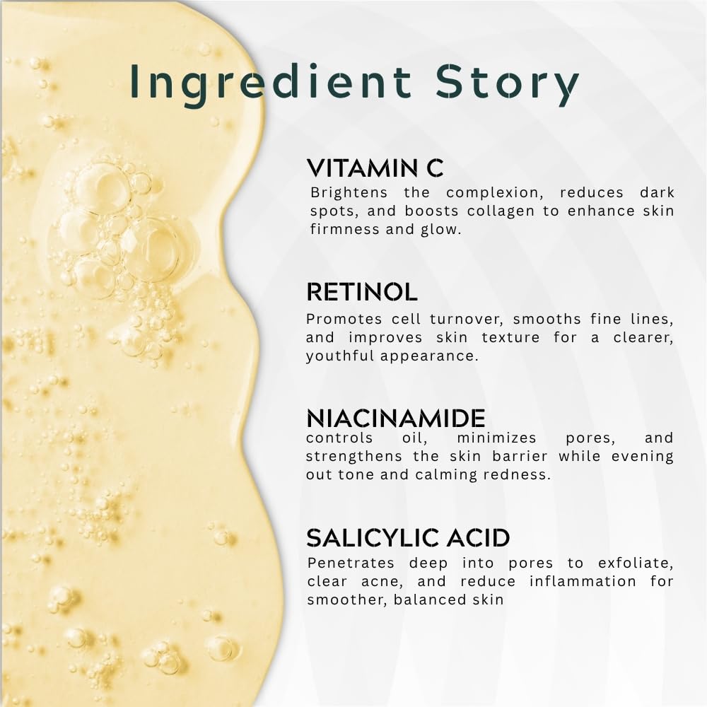 Gutaderme Vitamin C Serum 23% with Retinol & Salicylic Acid — 1 fl oz