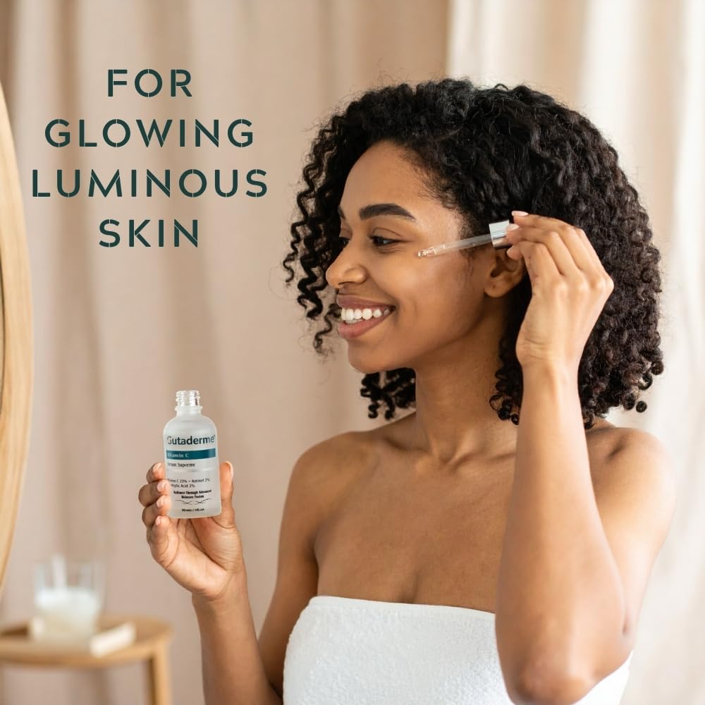 Gutaderme Vitamin C Serum 23% with Retinol & Salicylic Acid — 1 fl oz