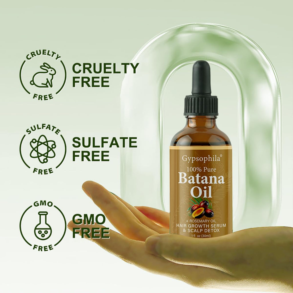 Gypsophila Batana Oil for Hair Growth – 100% Pure, Scalp Nourishment (2 Pack)