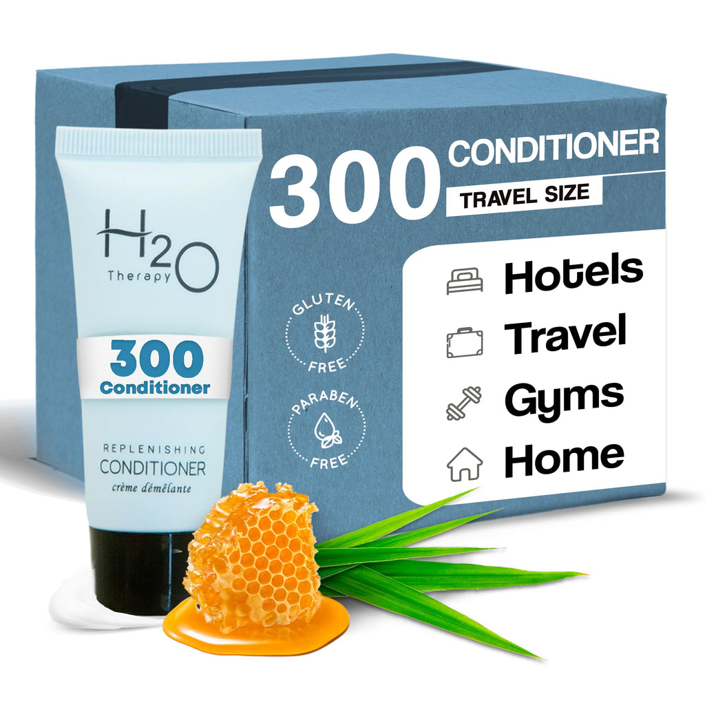 H2O Therapy Travel-Size Conditioner for Hotels, 0.85 oz — Case of 300
