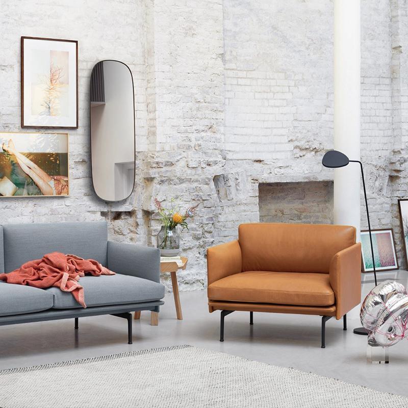 H81 Hamilton Two Seater / Three Seater Sofa, Italian Genuine Leather