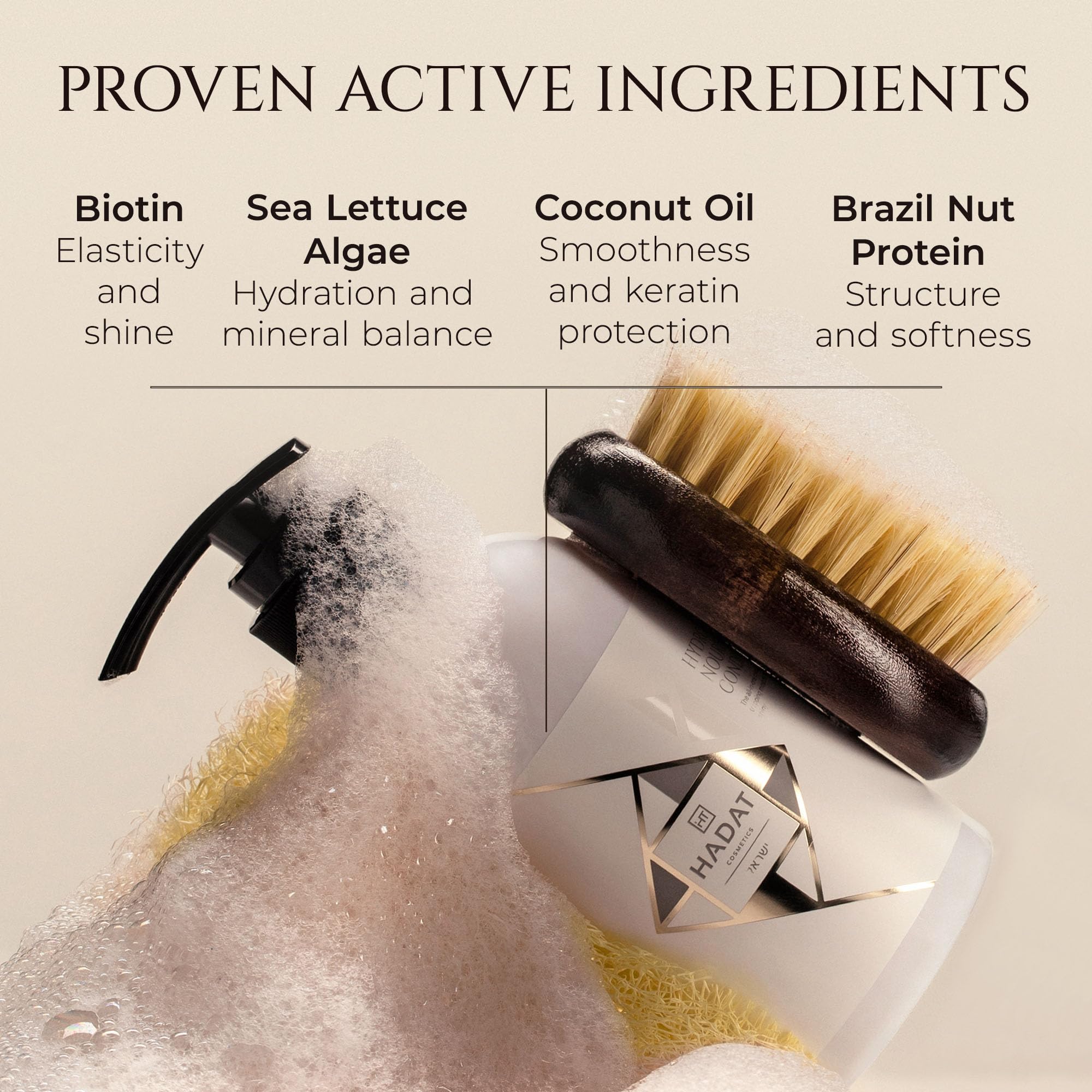 HADAT Hydro Nutrient Nourishing Conditioner | Biotin, Sea Minerals & Coconut Oil