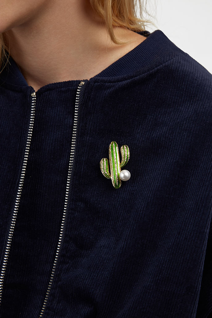 Haggi Cactus Brooch