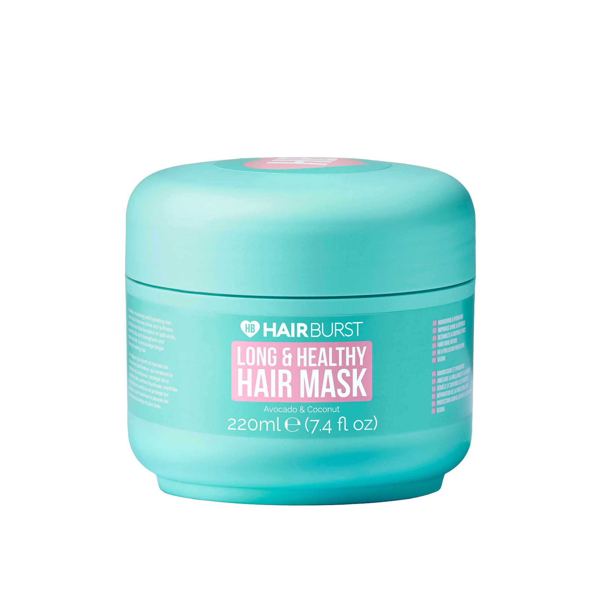 HAIR BURST Hydrating Hair Mask with Avocado Oil, Coconut & Black Oat - Deep Conditioning for Thicker, Stronger Hair