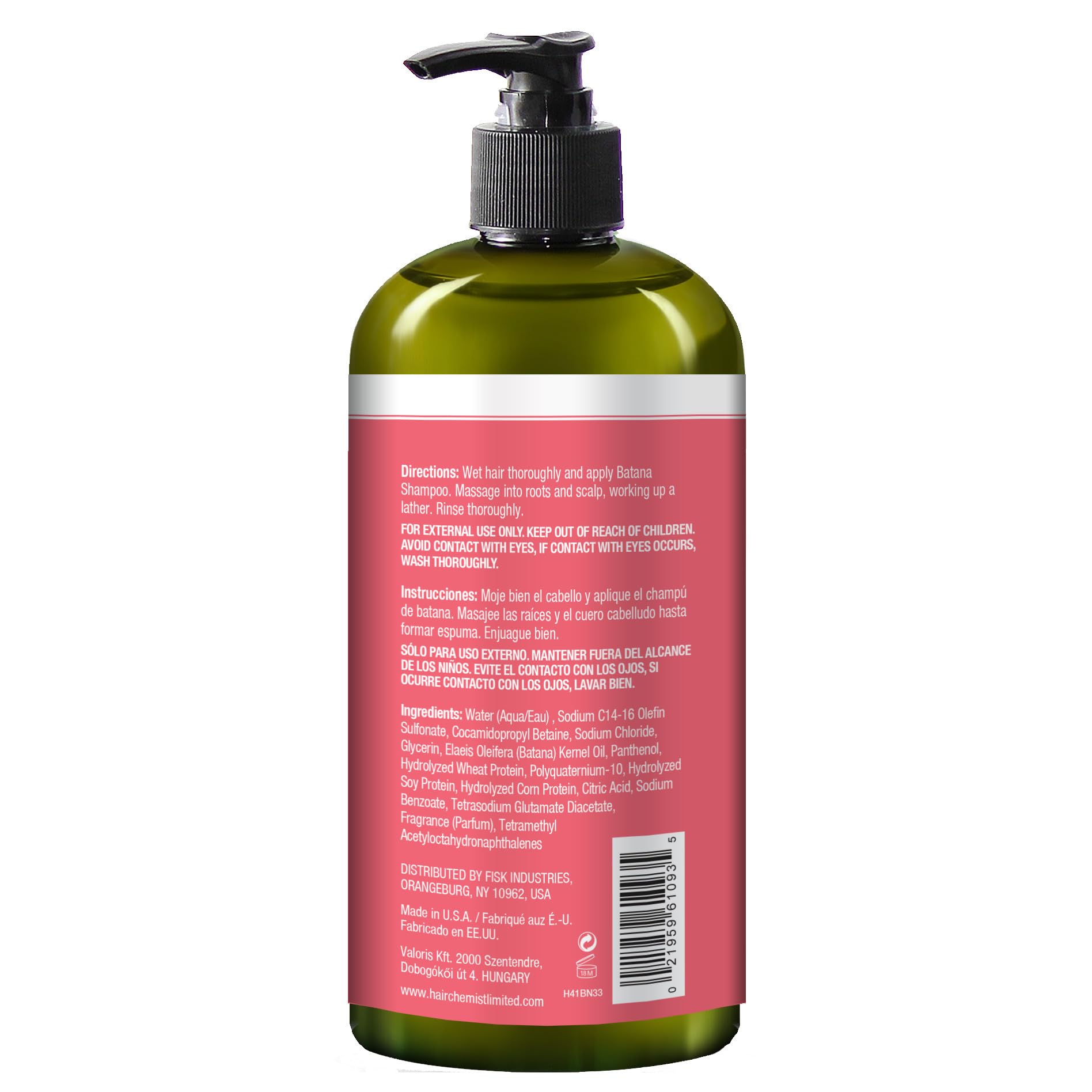 Hair Chemist Batana Strengthening Shampoo 33.8 oz | Strengthen & Nourish Hair