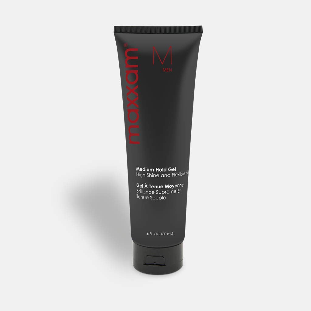 HAIR CLUB Maxxam Flexible Medium Hold Gel – All Day Non-Flaking Styling for Men 6 oz