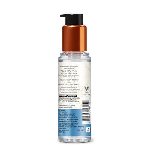 Hair Food Coconut Sulfate Free Hair Oil – Dye Free, Smoothing & Nourishing Treatment, 3.2 fl oz