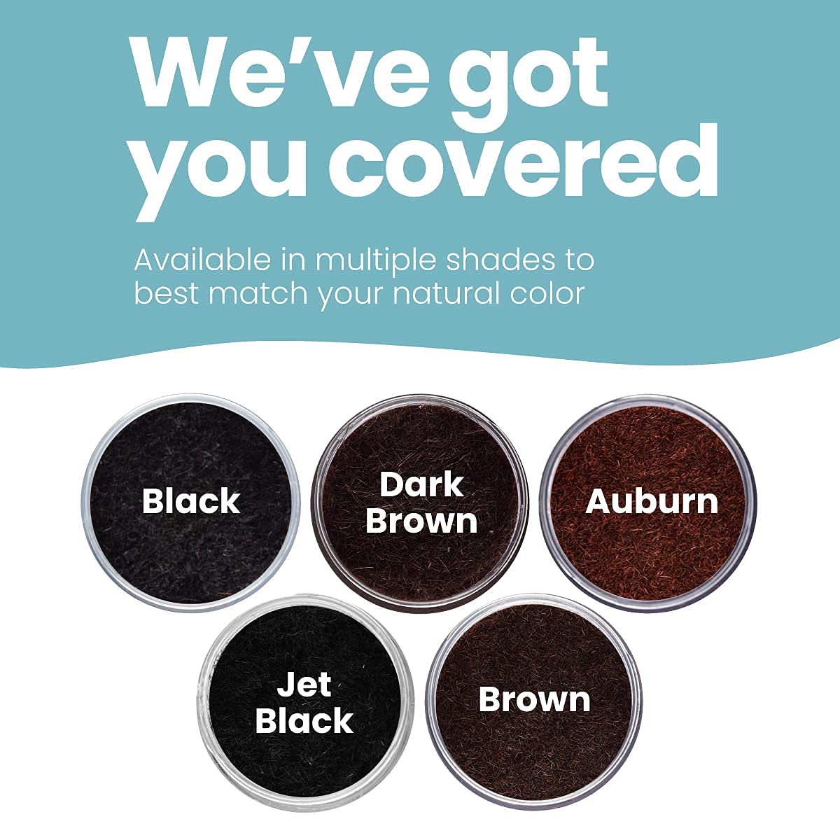Hair Illusion Black Real Hair Fibers for Thinning Hair – 38g, 100% Natural, Non-Synthetic Concealer for Women & Men